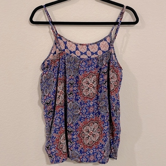 Cynthia Rowley Women’s Tank Top Large Sleepwear Colorful Floral Bohemian - Picture 2 of 9